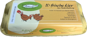 Strauß Eier aus Bodenhaltung