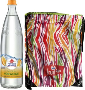 Franken Brunnen Medium+Orange + Turnbeutel