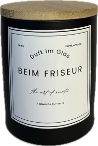 Duftkerze in der Sorte beim Friseur