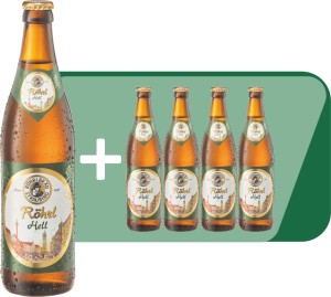 Röhrlbräu Helles mit 4 gratis Flaschen