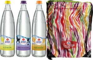 Franken Brunnen Wasser mit Geschmack - Der Mischkasten + Turnbeutel