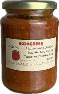Löfflers selbstgemachte Bolognese im Glas