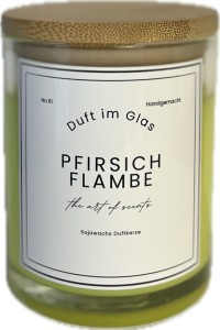 Duftkerze in der Sorte Pfirsichflambe