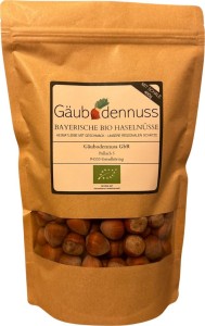 Gäubodennuss bayerische bio Haselnüsse in der Schale