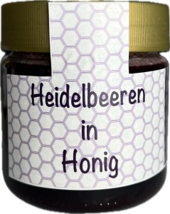 Bienenwachswerkstatt - Heidelbeere in Honig